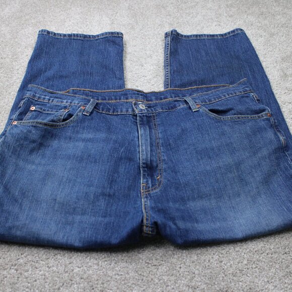 Levi's 559 Jeans Mens 44x29 Blue Relaxed Straight Leg 5-Pocket Stretch Denim - Picture 2 of 14